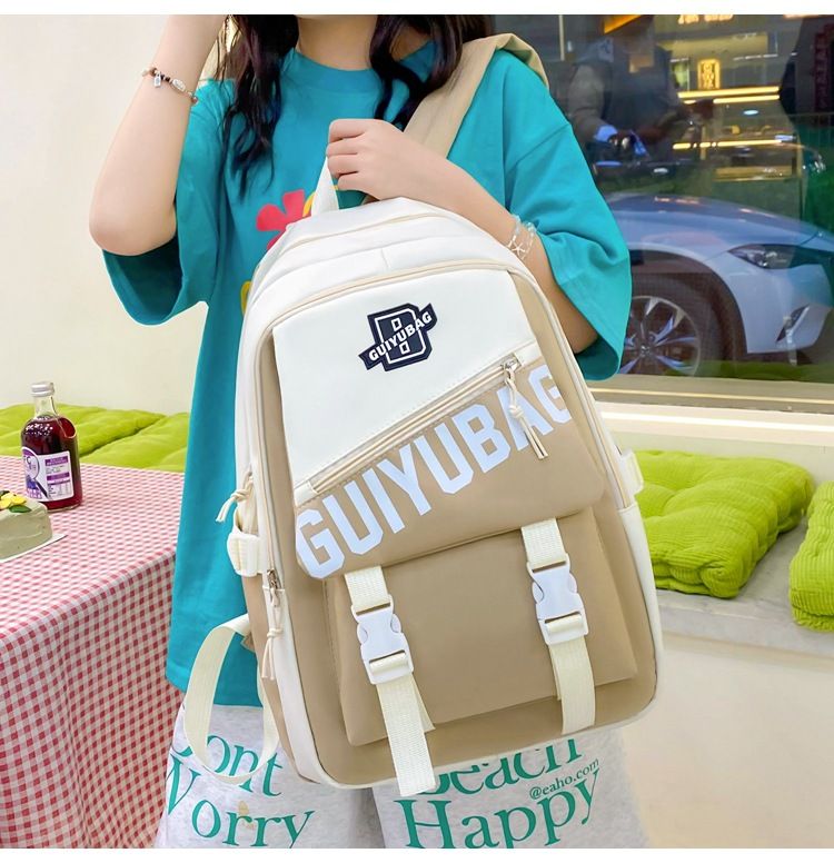 Women's bag 2024 new high-capacity for middle and high school students, fashionable backpack, computer bag, backpack_voghion.com