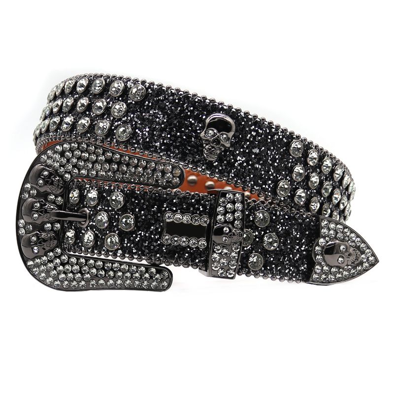 Diamant männer totenkopf diamant eingelegten bund frauen mit zink-legierung nadel schnalle für personalisierte street fashion und_voghion.com