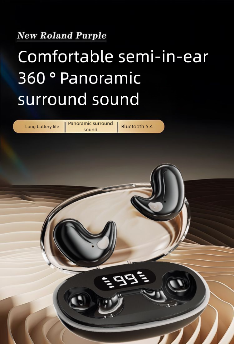Wireless Bluetooth Mini Invisible Sleep Sports High Sound Quality Headset E-Sports Game_voghion.com