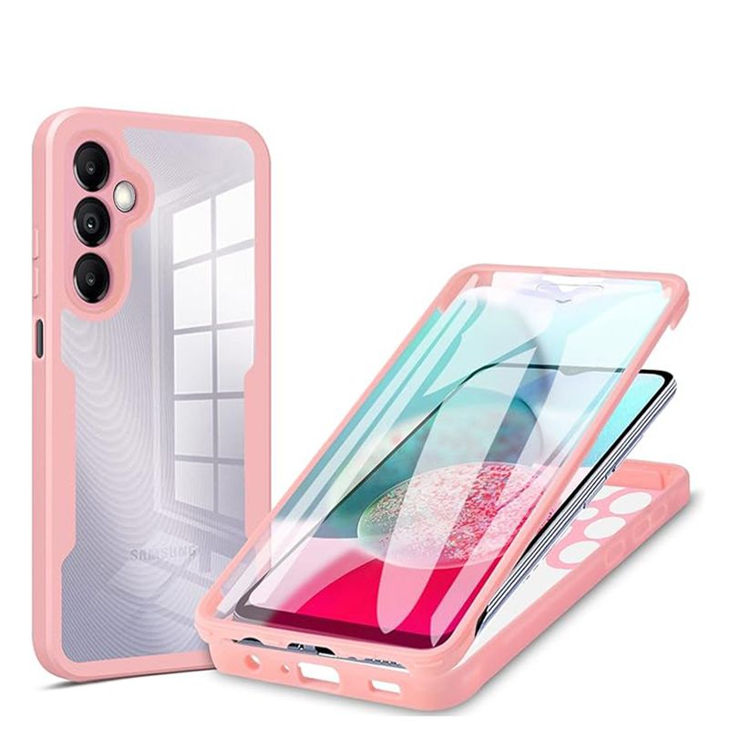 Capa para samsung galaxy a54 a34 a24 a14 a04s a15 5g a05s 360 graus proteção completa capa de silicone líquido_voghion.com