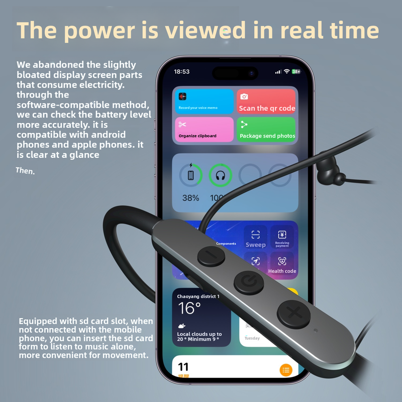 Shadow Giant Bluetooth Wireless Sports Neckband Headphones In-Ear Long Battery Life Compatible With_voghion.com