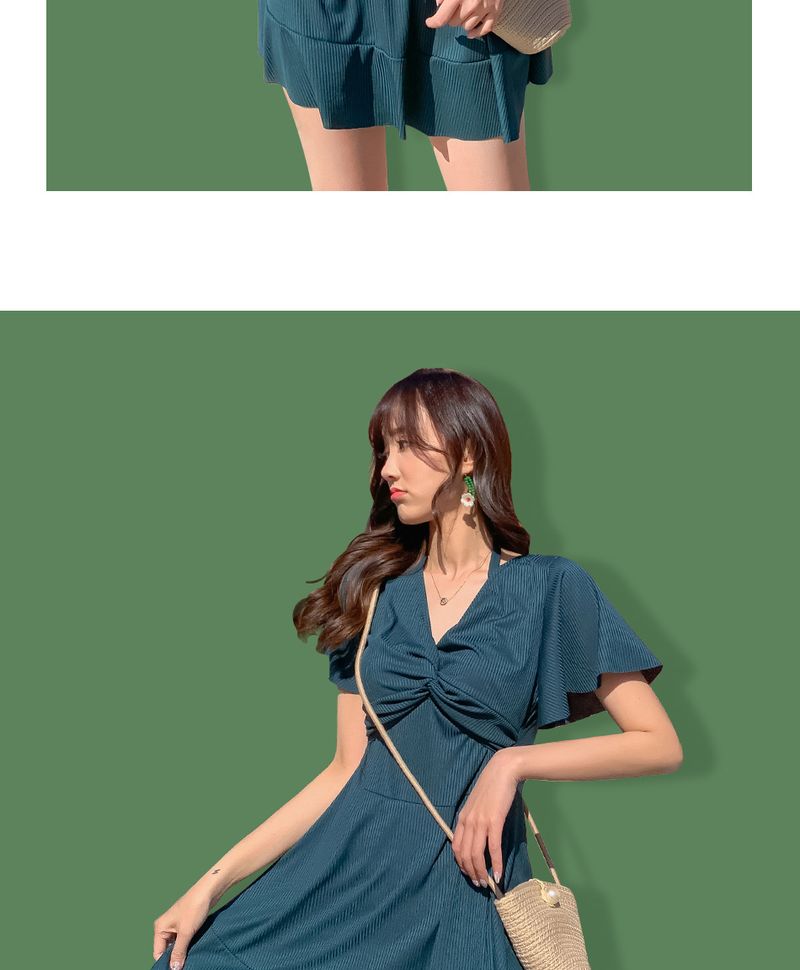 Fashion Plus Size Summer New Women's Slimming Tummy Covering Swimsuit Conservative One-Piece Ins Style Hot Spring_voghion.com
