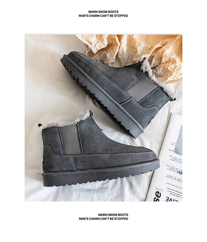 Men's Shoes Autumn And Winter New Snow Boots With Cotton_voghion.com
