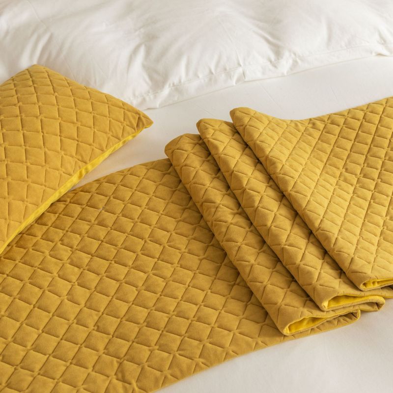 Semplice modello olandese in velluto ultrasonico a rombi per hotel, hotel, casa, letto, asciugamano, bandiera_voghion.com