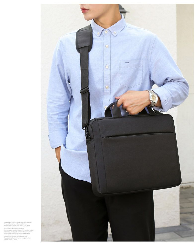 Laptop Oxford cloth shoulder crossbody bag Business handbag briefcase_voghion.com