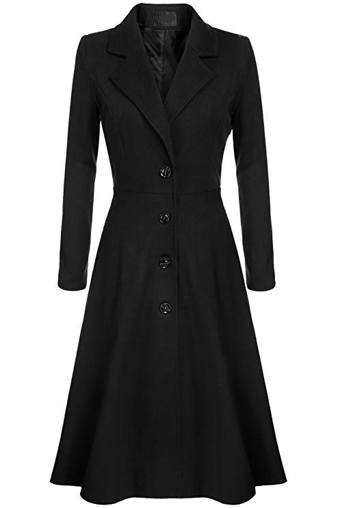 Women's Clothing Woolen Long Sleeve Fashion Casual Windbreaker Coat_voghion.com