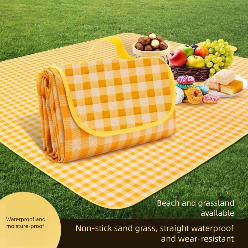 Outdoor Waterproof Moisture-Proof Dirt-Resistant Portable Spring Outing Ground Ins Style Cloth Camping Picnic Mat_voghion.com