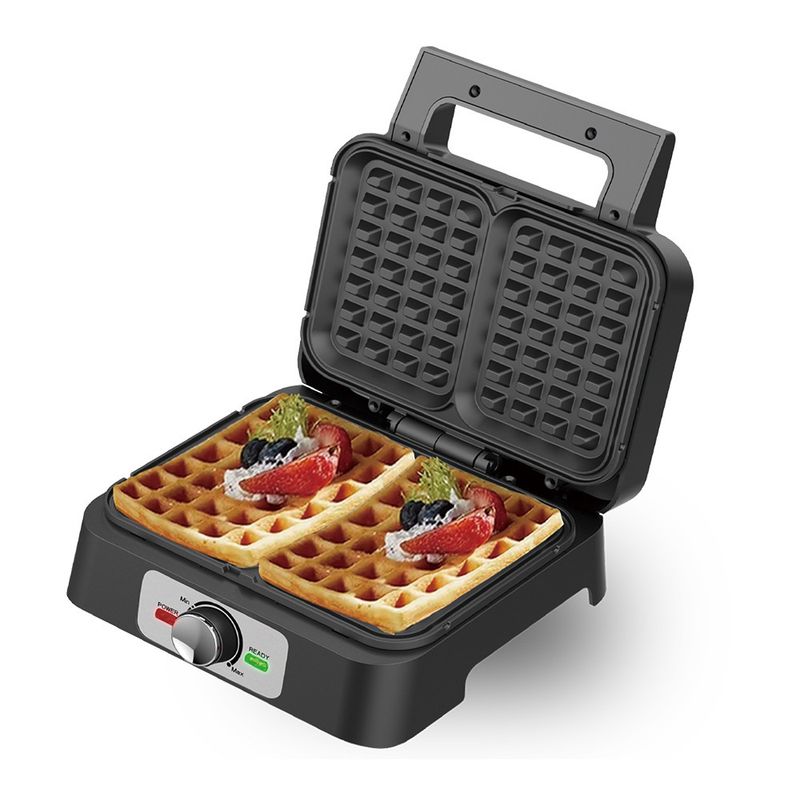 Mini Belgian Waffle Maker, Double-Sided Automatic Heating Iron For Homemade Breakfast, Compact Kitchen Appliance For Family Quick Snack_voghion.com