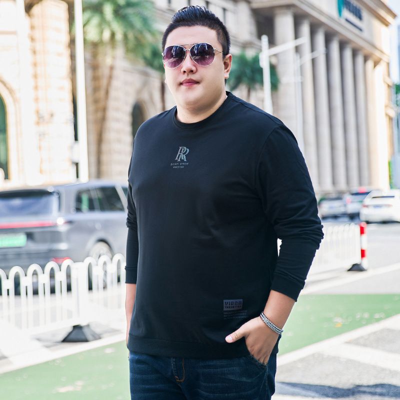 Muški novi ležerni pulover većih veličina Fat Guy Muški široki jednostavni poslovni pulover National Tide Muška vanjska trgovina Hoodie_voghion.com
