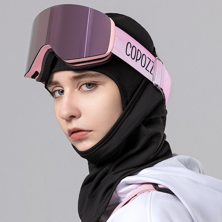 COPOZZ Ski Glasses Magnetic Suction Double-layer Anti-fog Ski Goggles Men's And Women's Cylindrical Cards Myopia Mountaineering Goggles Equipment_voghion.com