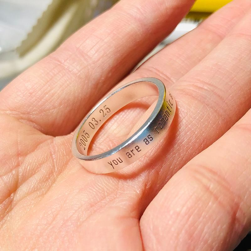 Anelli da uomo in argento massiccio 999, martellati a mano, con dito indice chiuso, per coppia, da donna, anello a fascia semplice._voghion.com