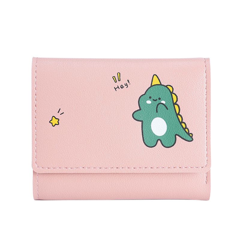 Korean Small Wallet 70% off Short Style Printed Cute Simple Multi-Card-Slot Coin Purse Lady's Wallet_voghion.com
