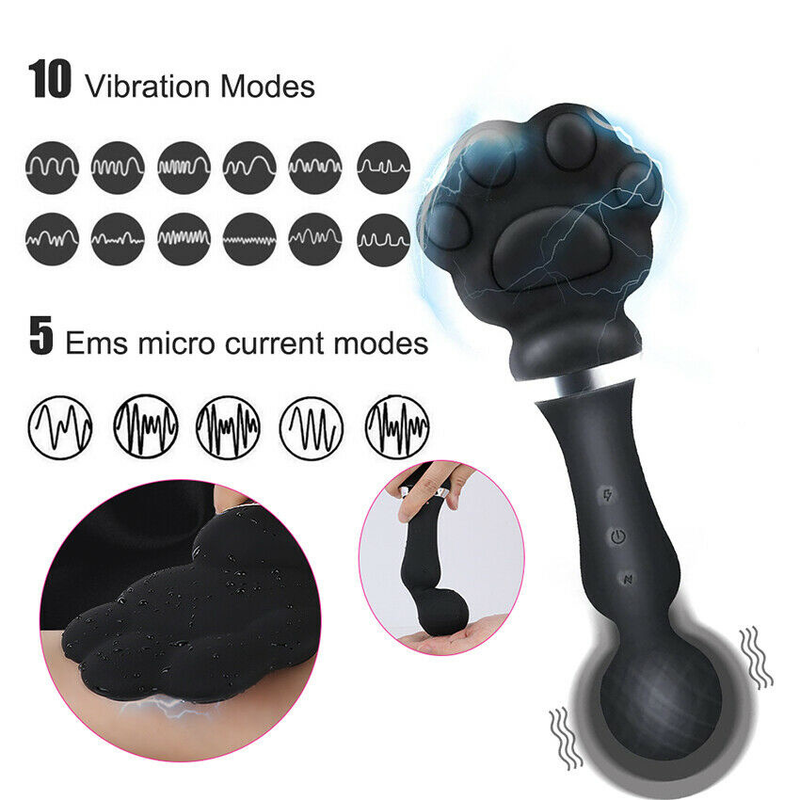 Vibratore elettrico a 10 velocità con artiglio di gatto, stimolatore del punto G per clitoride femminile_voghion.com
