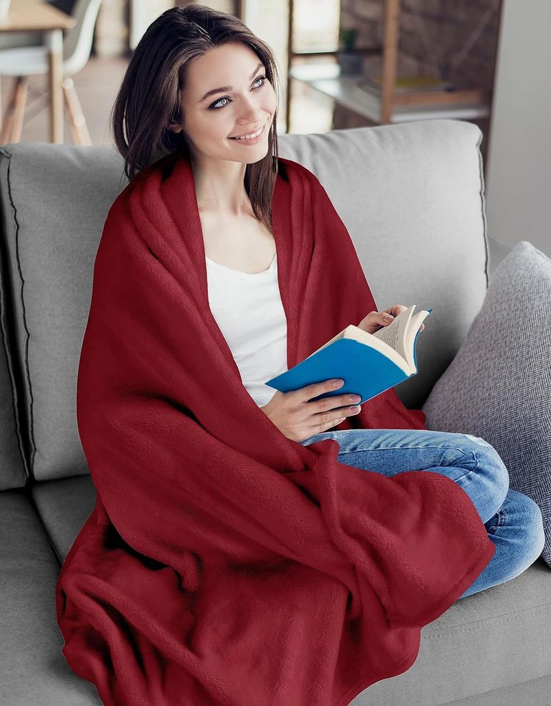 Plüschbezug Decke Superweiche Bettdecke Bequeme Flanelldecke Plüschdecke Schlafsofa Mikrofaserdecke Leicht_voghion.com