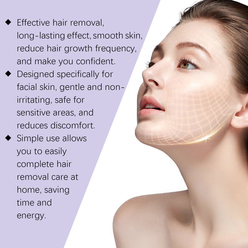 Crème dépilatoire visage EELHOE, nettoyante douce, hydratante, adoucissante, pour une peau du visage douce et délicate_voghion.com