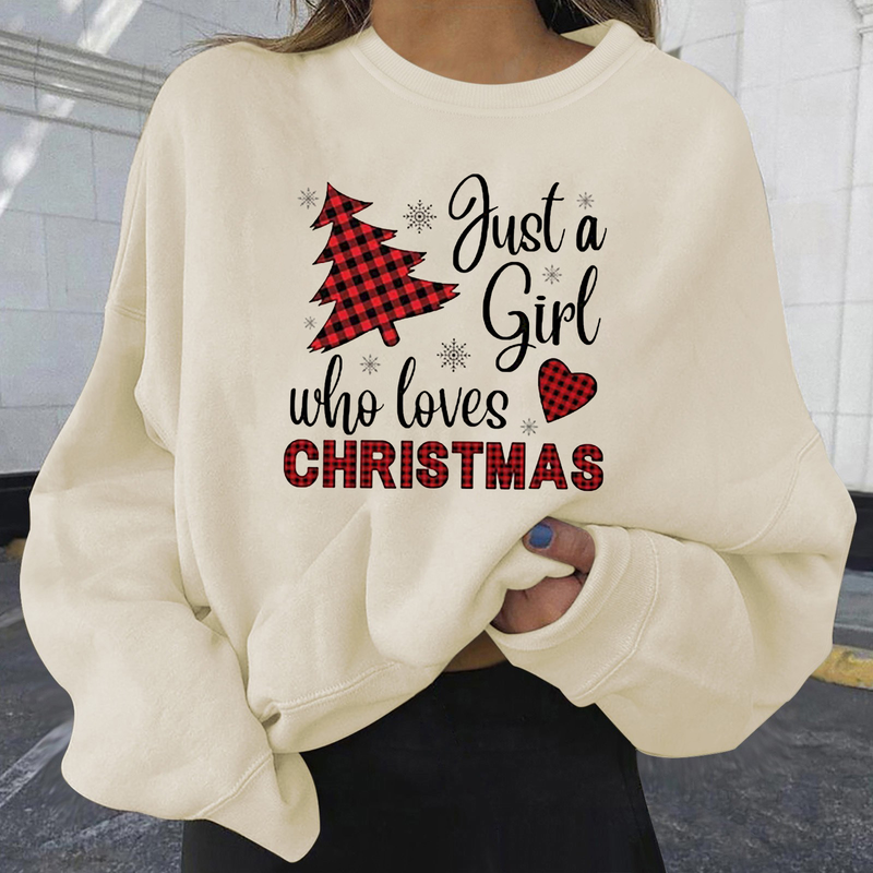 Weihnachten frauen kleidung Herbst und Winter Neue Stil Samt Heißer Verkauf Weihnachten Personalisierte Druck Mode Lose Sweatshirt Dropshipping_voghion.com