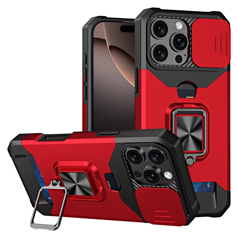 θήκη για iphone 16 15 14 13 12 11 pro max xs slide θήκη κάρτας κάμερας βαρέως τύπου προστατευτικός δακτύλιος μαγνητική βάση στήριξης θωράκιση κάλυψη_voghion.com