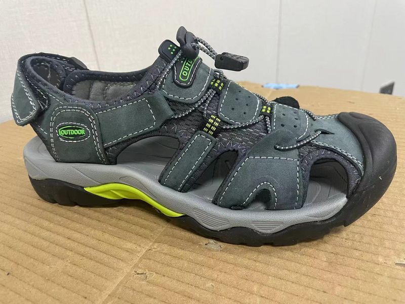 Große Sommersandalen, Outdoor-Wanderschuhe aus Rindsleder mit oberer Schicht, lässige Strandschuhe für Herren_voghion.com