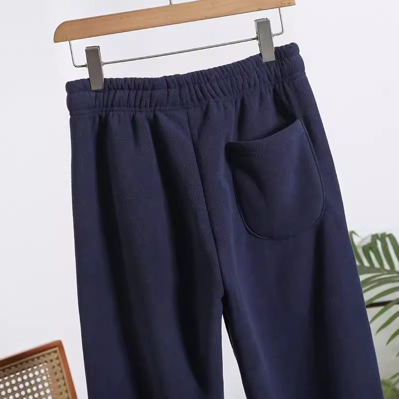 Pantaloni da tuta chiusi da uomo e da donna, caldi e caldi, resistenti al freddo, in pile spesso e velluto, per attività all'aperto, tempo libero e sport, adatti a autunno e inverno._voghion.com