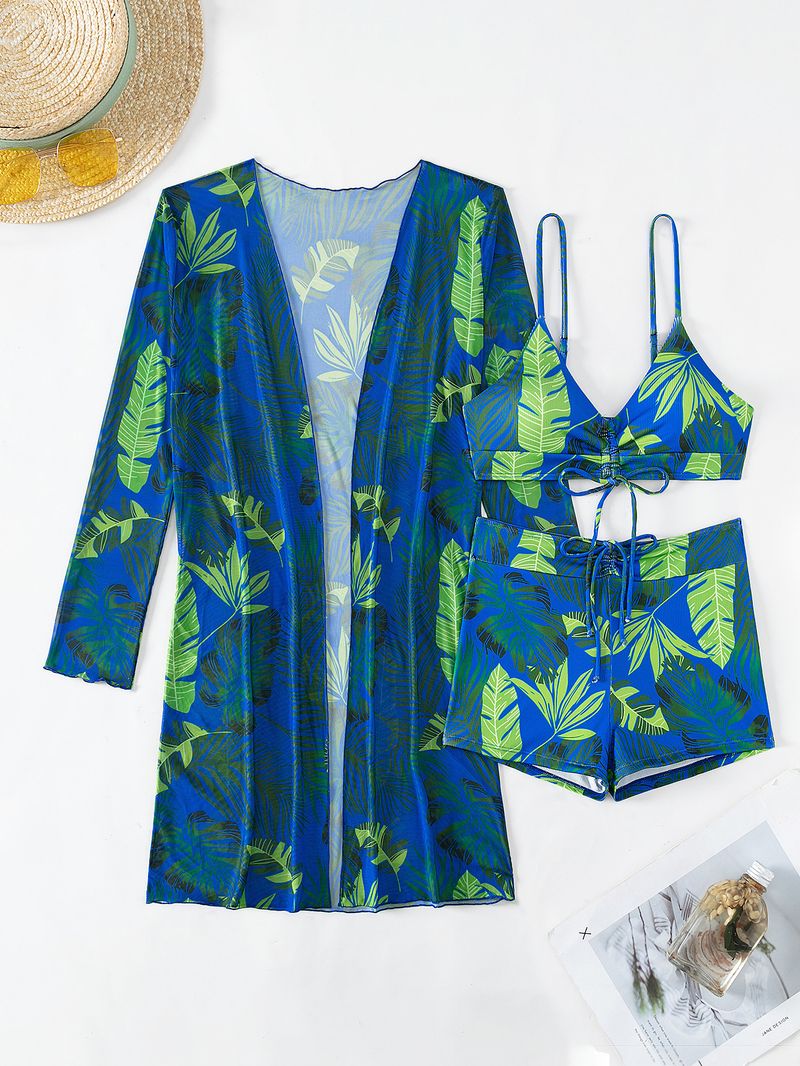 Women's Clothing Multi-color fashion bikini three-piece swimsuit for women_voghion.com