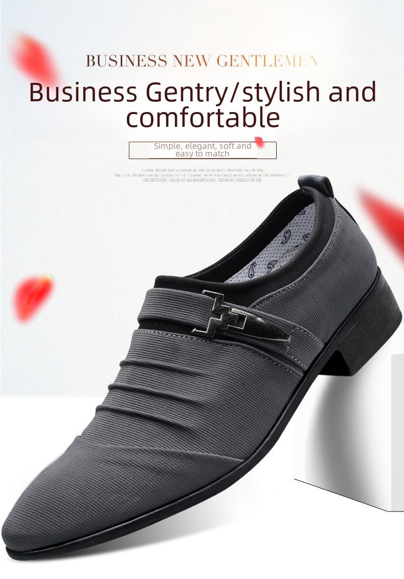 Modèle d'affaires pour hommes britanniques pointus pointus pointus grandes chaussures décontractées chaussures en toile respirantes chaussures pour hommes Joker marée de printemps et d'automne_voghion.com