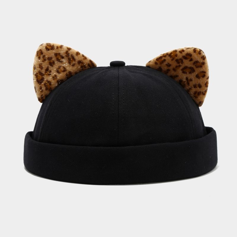 Cappello alla moda creativo con orecchie di gatto, semplice e semplice, unisex, personalità, da strada, carino, alla moda_voghion.com