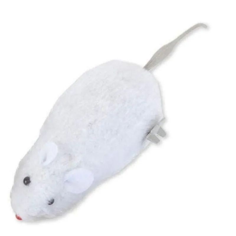 Will Tricky And Clockwork Toy Simulation 1pc Tail Mouse Run Wag Its Dog Cat Plush_voghion.com
