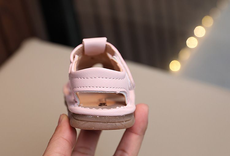 Barnesko Sommer babysandaler 0-1-2 år myk såle småbarnssko jenter prinsesse lukket tå anti-kick sandaler baby calling sko_voghion.com