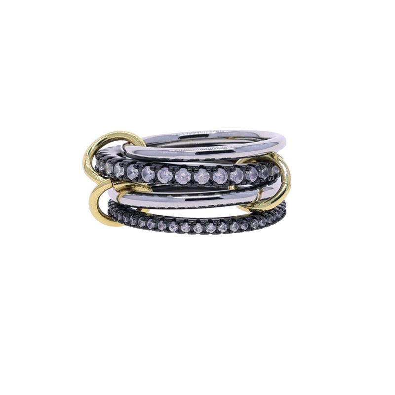 New Multi-Piece Set Stacked Zircon High-Quality Versatile Creative Women's Rings_voghion.com