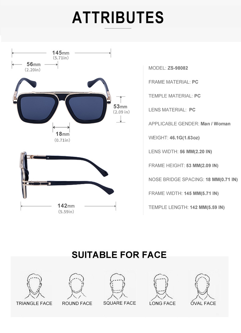 New Style Sunglasses, Retro Small Box Sunglasses, Men's Trendy Korean Version Sunglasses, Instagram Popular, Same Style Shadows_voghion.com