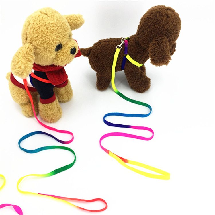 Pet Special Offer Leash Golden Retriever Colorful Chest Harness Dog Supplies_voghion.com