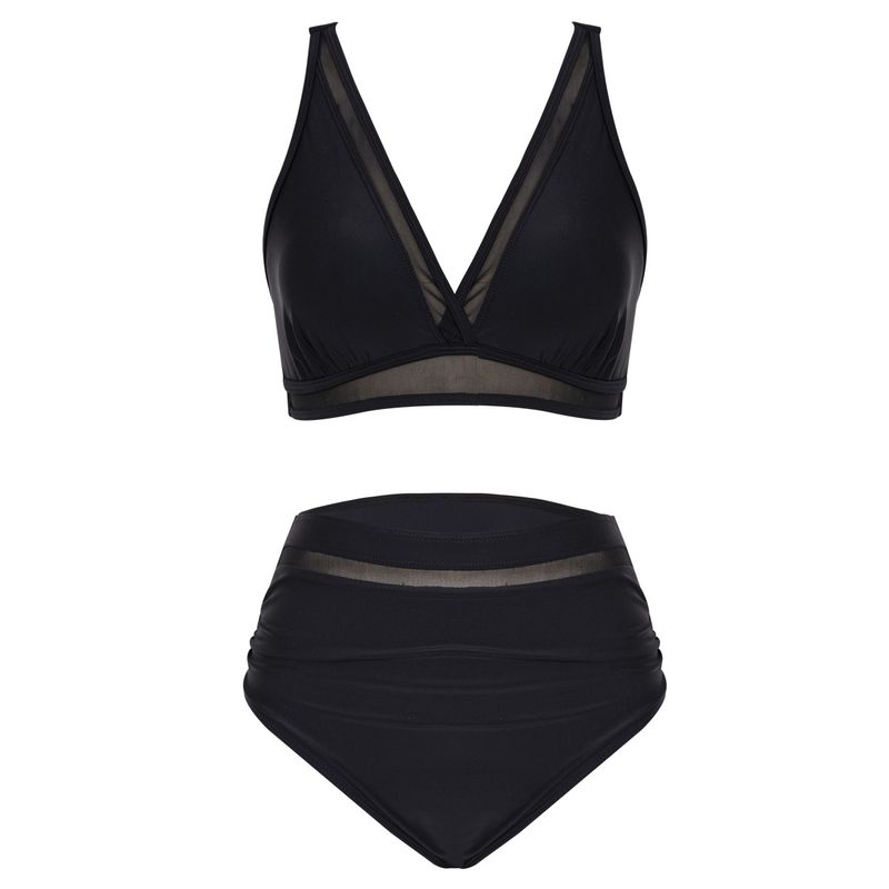 Women's Clothing Sexy Split Bikini Swimsuit Blouse Beach Skirt_voghion.com