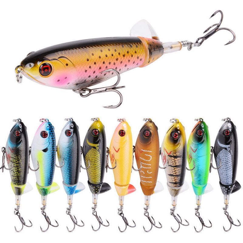 13G 17g Propeller Tractor Hard Bait Floating Pencil Lure Fishing Tackle_voghion.com