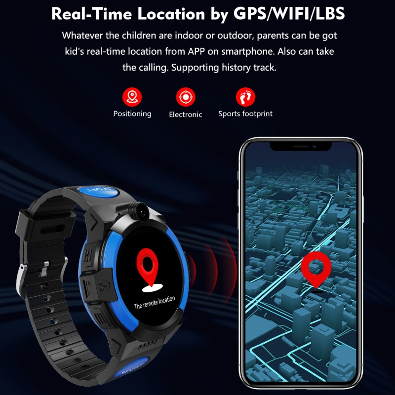 LT32 European Edition 4G wasserdichte Touch-Video-Fotografie GPS-Kindertelefon-Smartwatch (rot)_voghion.com