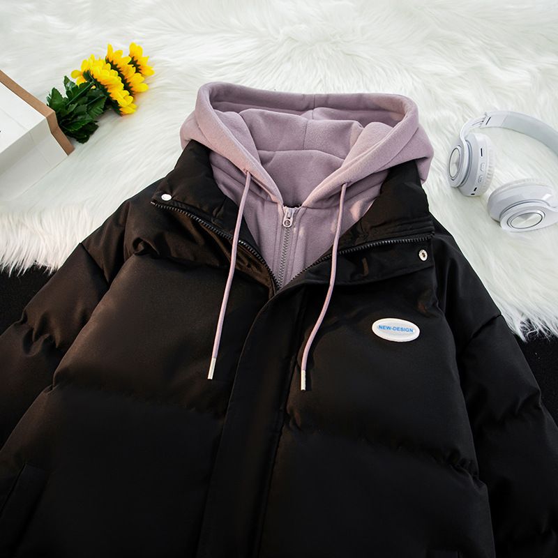 Zweiteilige Jacke für Herren, Winter, neuer, dicker, warmer Baumwollmantel mit Kapuze für Paare, lockere Passform, große Größe, trendige Marke_voghion.com