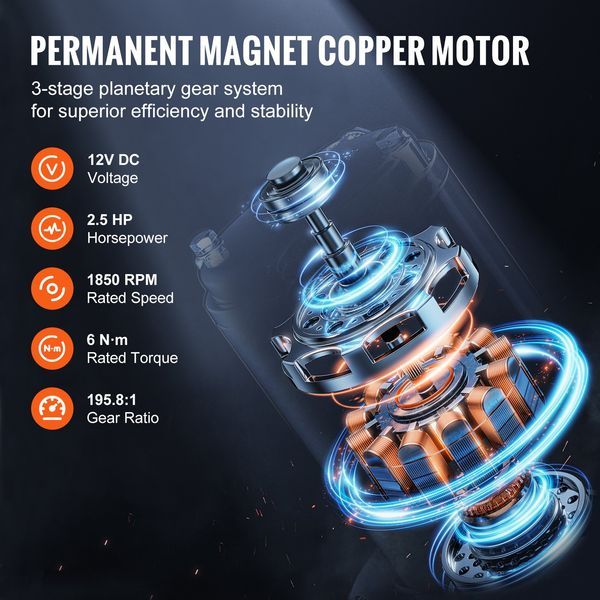 Electric Winch For Truck 6000 Lb Synthetic Rope Waterproof Remote Control_voghion.com