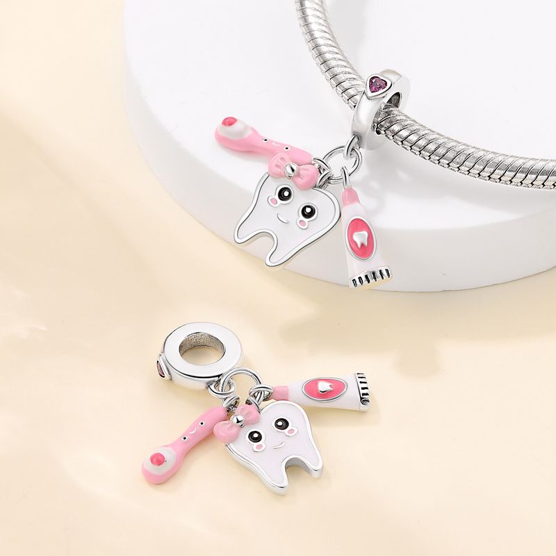 Gioielli da donna in argento 925 placcato in rame, con nota musicale, scatola per medicinali, perline per denti, ciondolo, accessori fai da te, bracciale_voghion.com