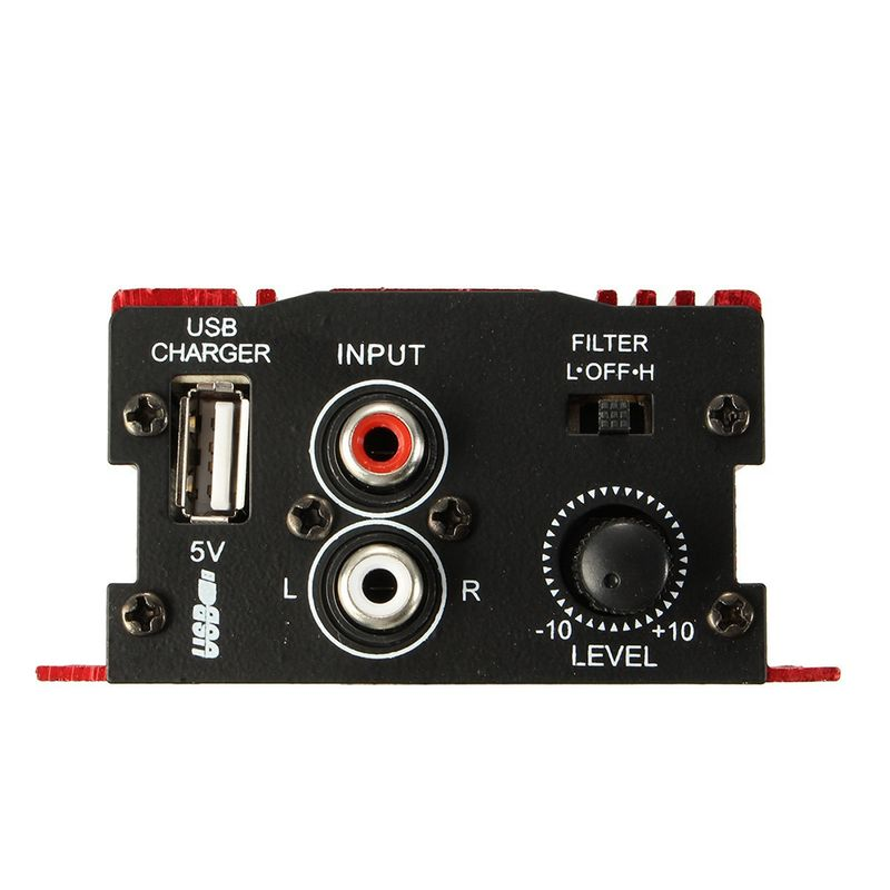 Hitech 500W 12V Mini 2CH HiFi stereo audio jaudas pastiprinātājs auto MP3 skaļrunis pārnēsājams_voghion.com