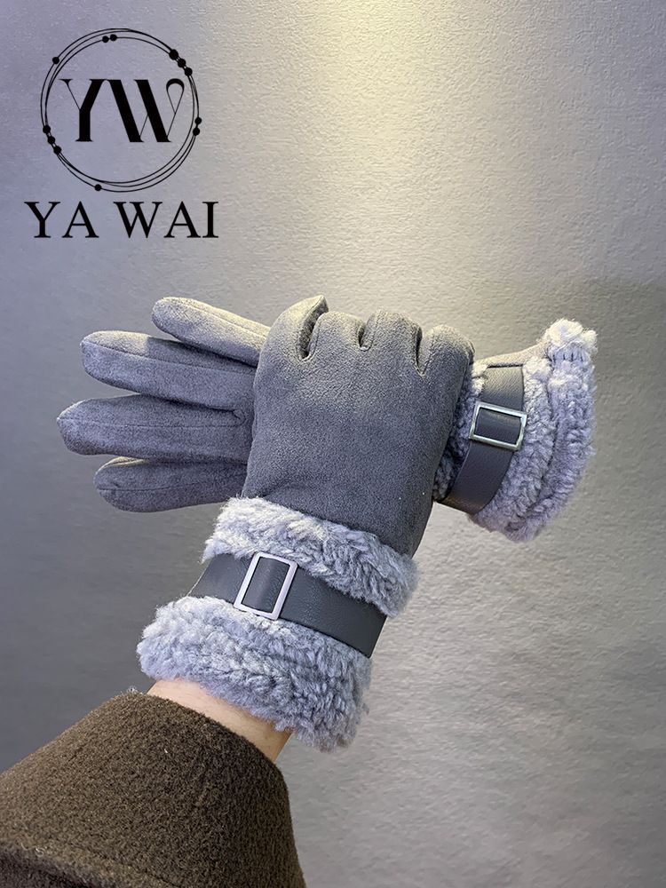 001 Invierno para mujer con forro polar, grueso y cálido, adecuado para montar a caballo, conducir, esquiar, resistente al frío._voghion.com