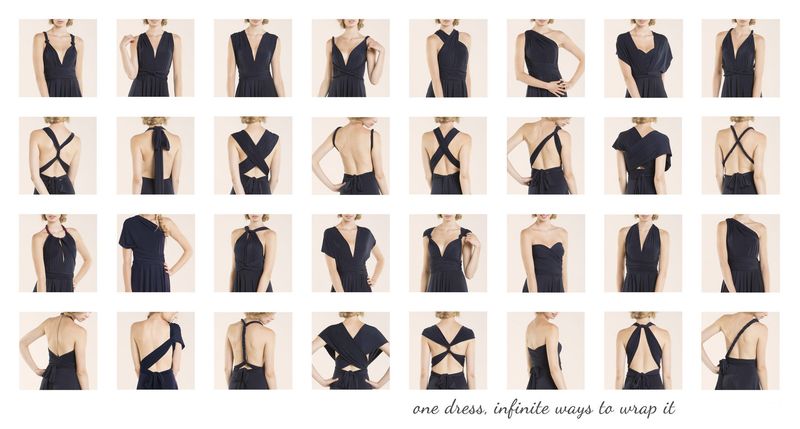 ChicShe Hot Selling Multi-Way Wear Multi-Strap Cross Back Sexy Bandage Long Dress Gown_voghion.com