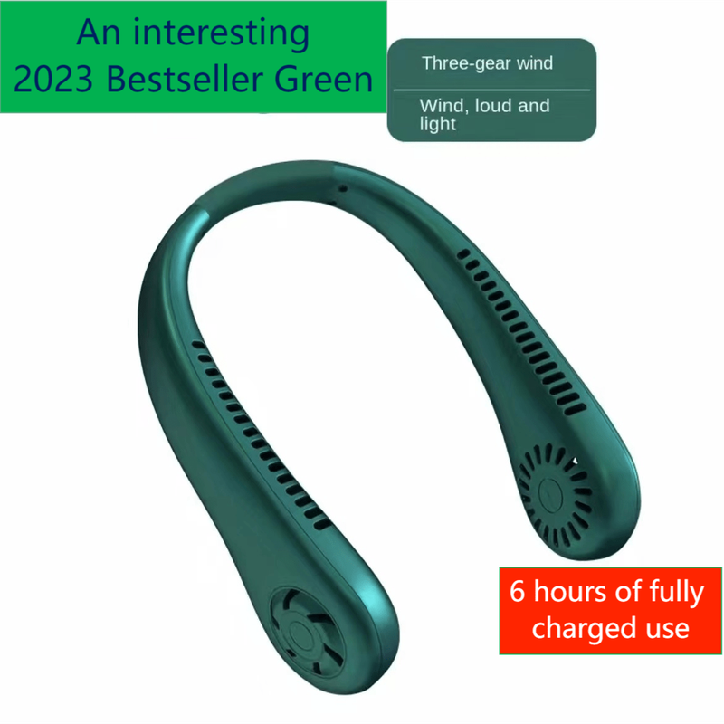 1 adet Askılı Boyun Hava Soğutucu USB Şarj Edilebilir Askılı Boyun Fanı Yapraksız Fan Sessiz Fan Tam Şarj 6-8 Saat Kullanılabilir, Açık Hava, Ev İçin Uygundur_voghion.com