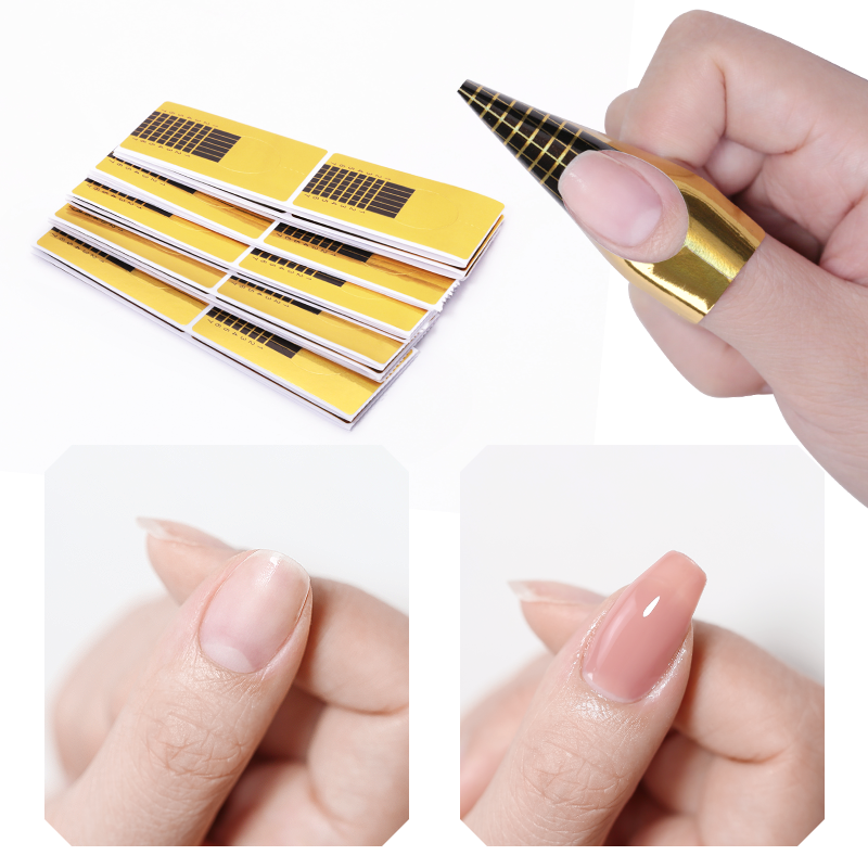 Akryl Nail Form Tips Nail Art Extension Paper Holder Verktøy Nail Sticker Polish Gel Nail Art Foils Guide for manikyrverktøy_voghion.com