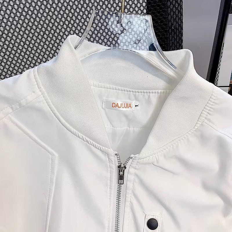 Men's Clothing Loose Pilot Jacket Versatile Men's & Women's Lightweight Bomber Jacket - Stylish Unisex Aviator Coat With Hood For Spring & Fall_voghion.com