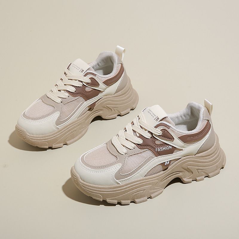 Ins versione coreana nuovo papà per le donne autunno studente sport corsa scarpe casual con suola spessa e aumentato_voghion.com