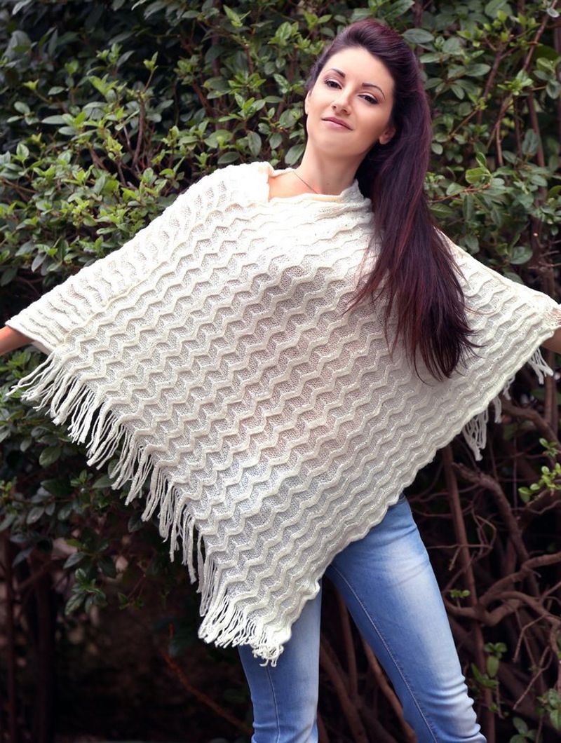 Cross-border European and American cape shawl knitted pullover shawl wave sequined suit spot wholesale special price_voghion.com