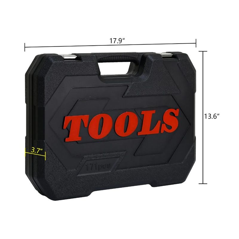 Tool Perfect For Wrench Car Tool Ratchet Home And Universal And Men Toolbox Tool For 171pcs - Socket Set Repair Set Homeown Box_voghion.com