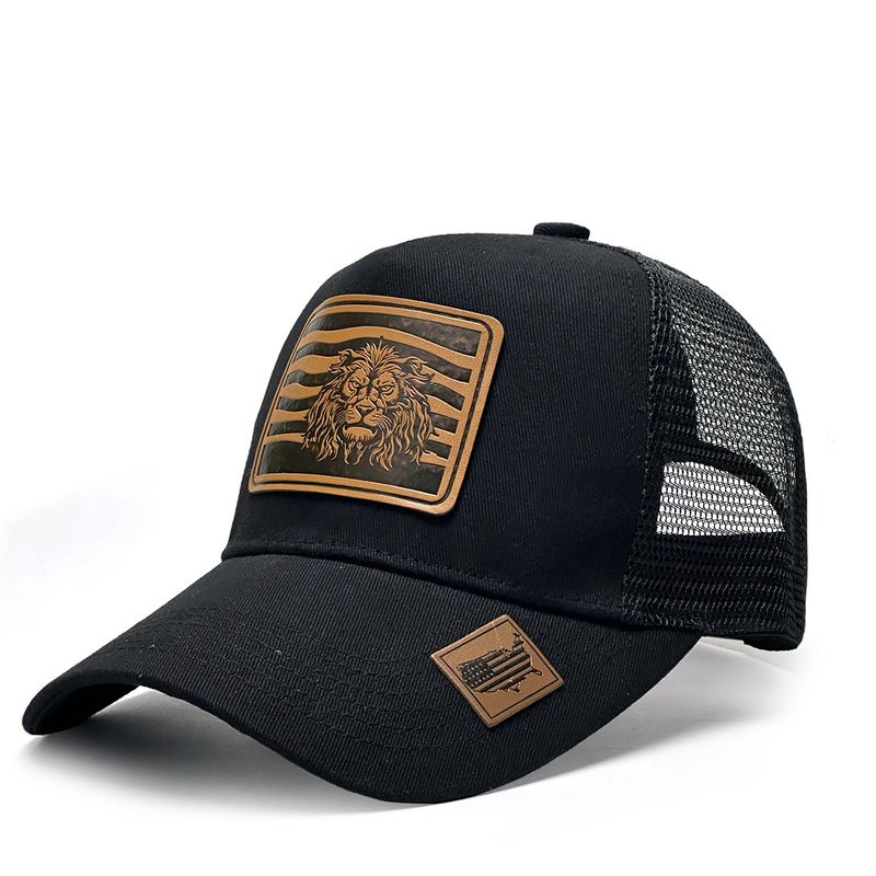 Boné de beisebol com estampa de leão, moda esportiva, boné para atividades ao ar livre_voghion.com