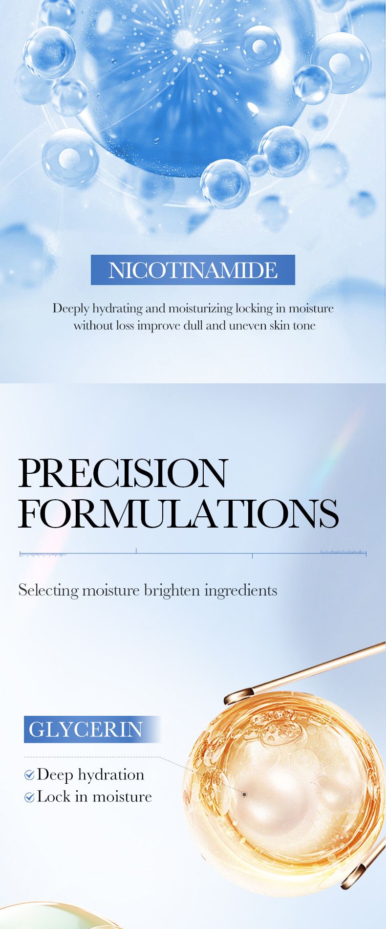 SADOER Aufhellendes Hautpflegeset mit weißem Reis und Niacinamid | Strahlende und hydratisierte Haut in 6 Schritten_voghion.com