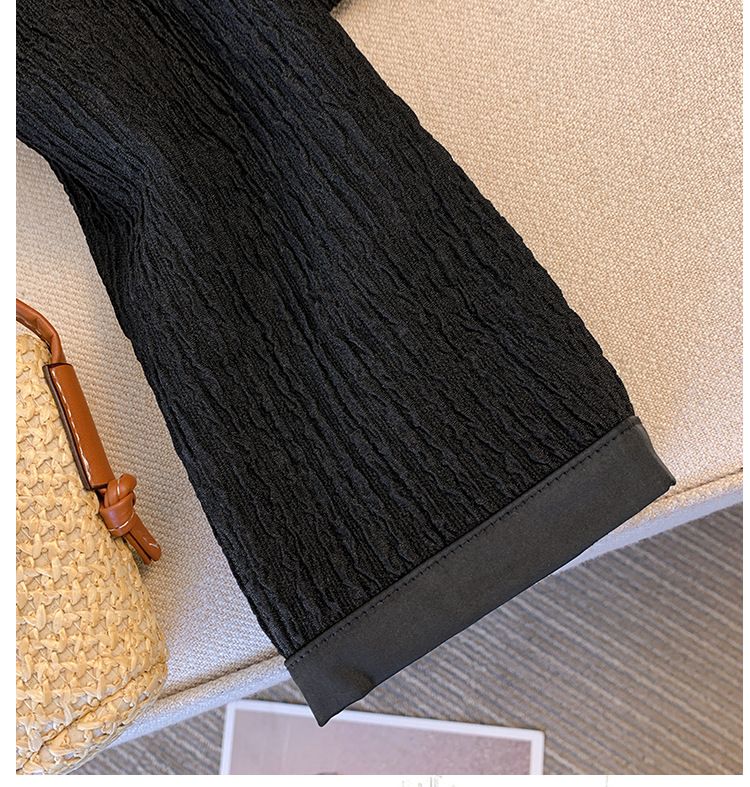 Conjunto feminino plus size casual elegante de duas peças, blazer de manga comprida e calças retas, poliéster elastano, elástico, confortável, para escritório_voghion.com