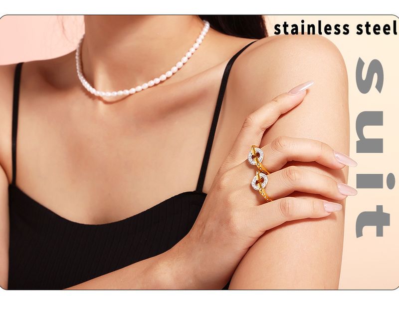 Ins Wind Day Sparkling Starry Sky Water Diamond Ring Titanium Steel Niche Cold Wind Ring Female_voghion.com